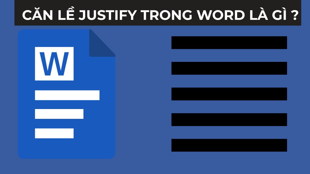 cach can le justify trong word 1