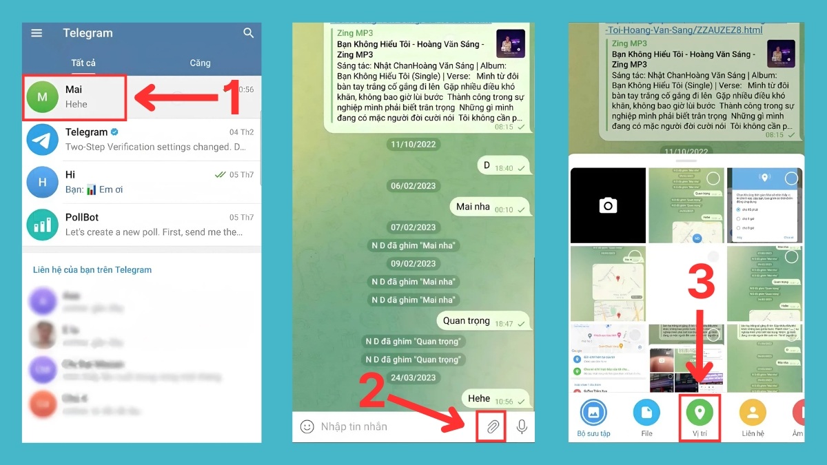 cach chia se vi tri tren telegram 2