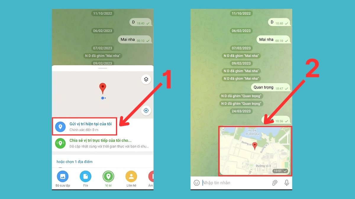cach chia se vi tri tren telegram 3