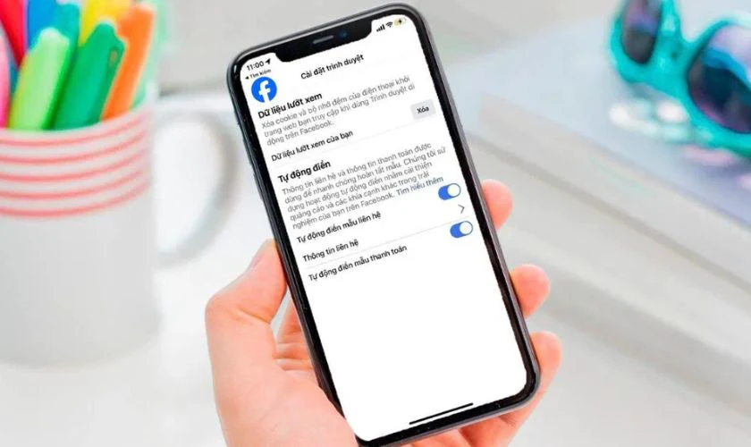 cach giai phong dung luong facebook tren iphone 10