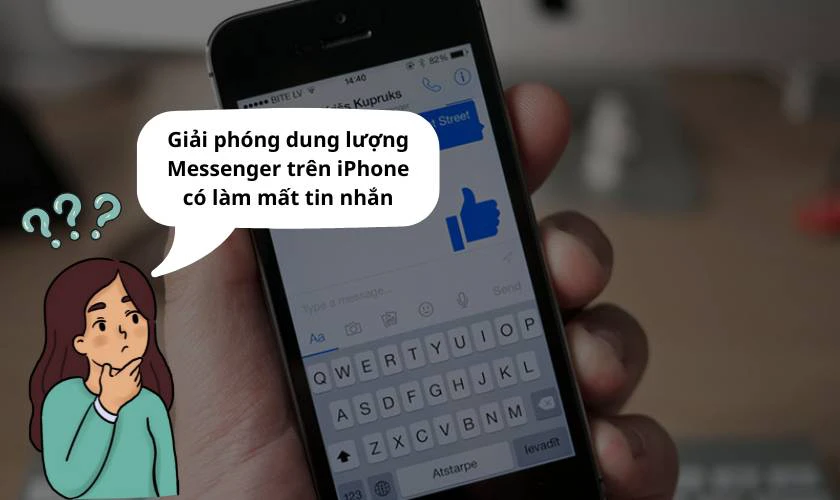 giải phóng dung lượng Messenger