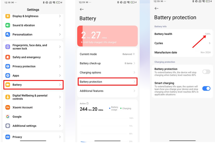 cach kiem tra so lan sac pin cua android 2
