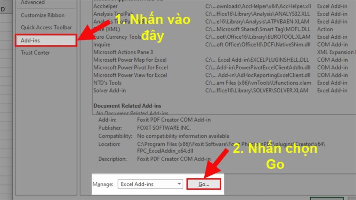 nut len xuong khong su dung duoc trong excel 3