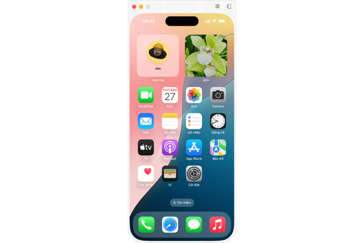 phan chieu man hinh iphone len macbook 2