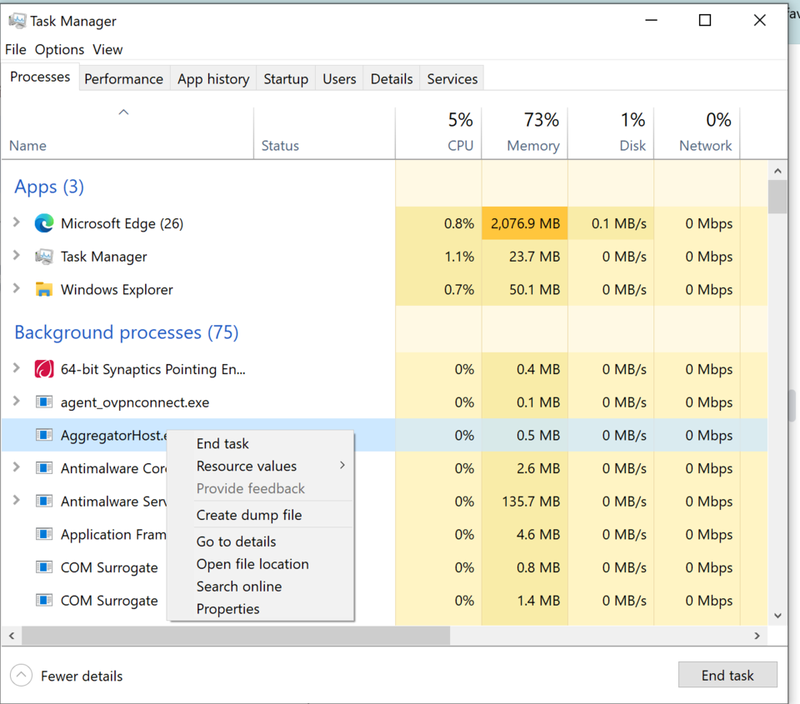 the action can not be complete because the folder or a file in it is open in another program 5