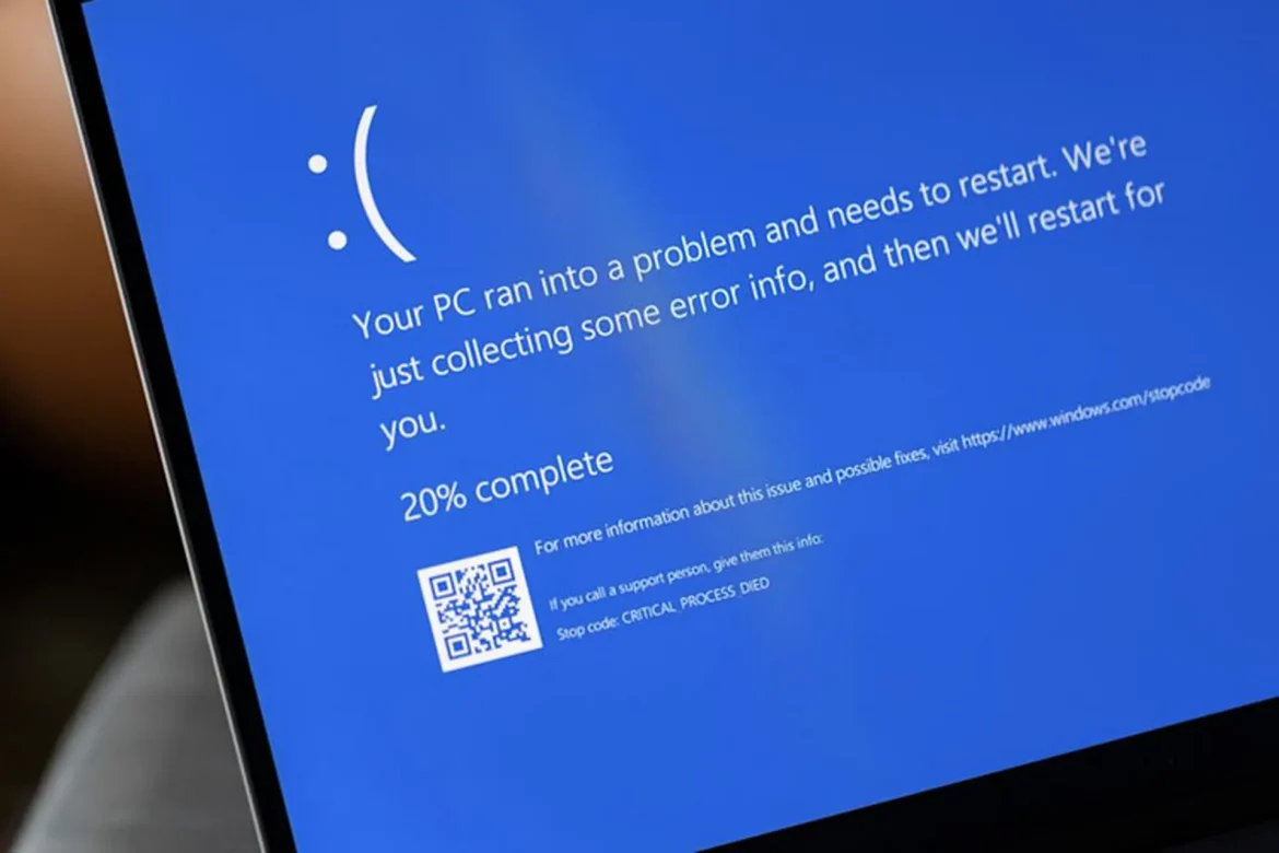 Your PC ran into a problem and needs to restart