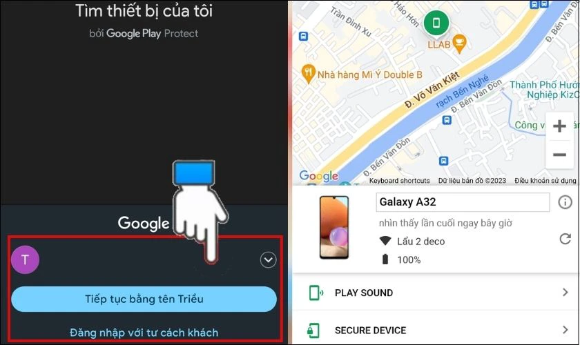 cach cai dinh vi giua 2 dien thoai 10
