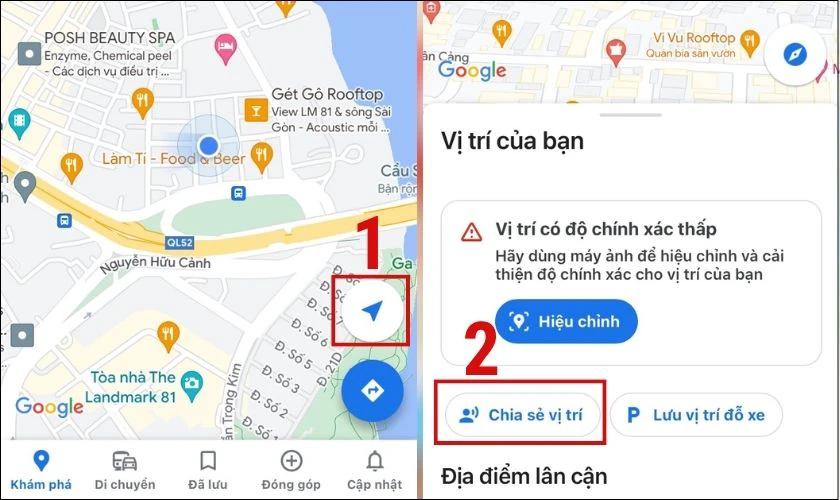 cach cai dinh vi giua 2 dien thoai 12