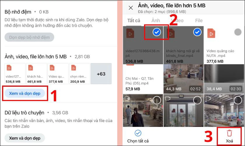 cach giai phong dung luong zalo tren iphone 5