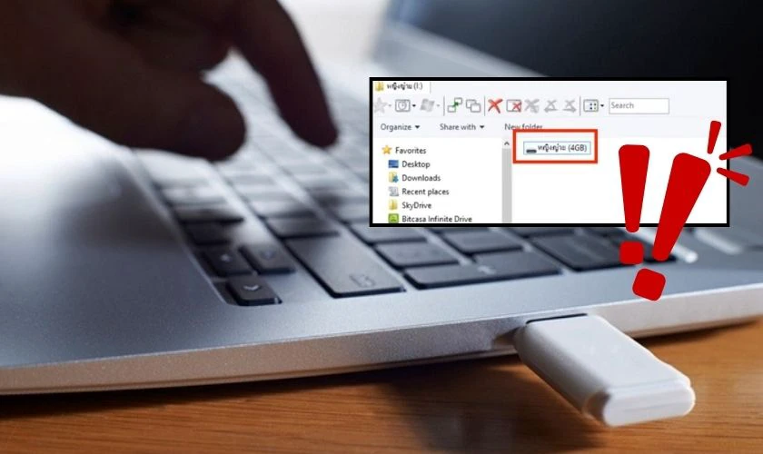 Mở USB Bị Shortcut