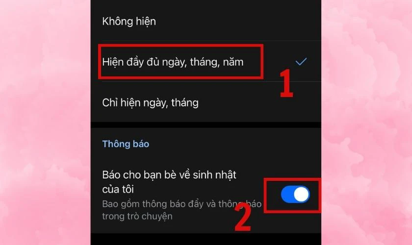 tat thong bao sinh nhat tren zalo 8