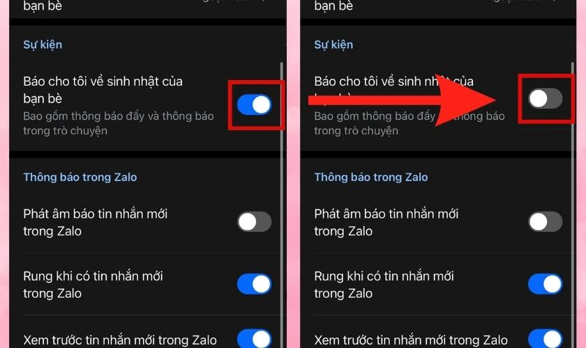 tat thong bao sinh nhat tren zalo 9