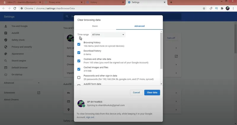 your connection is not private 7