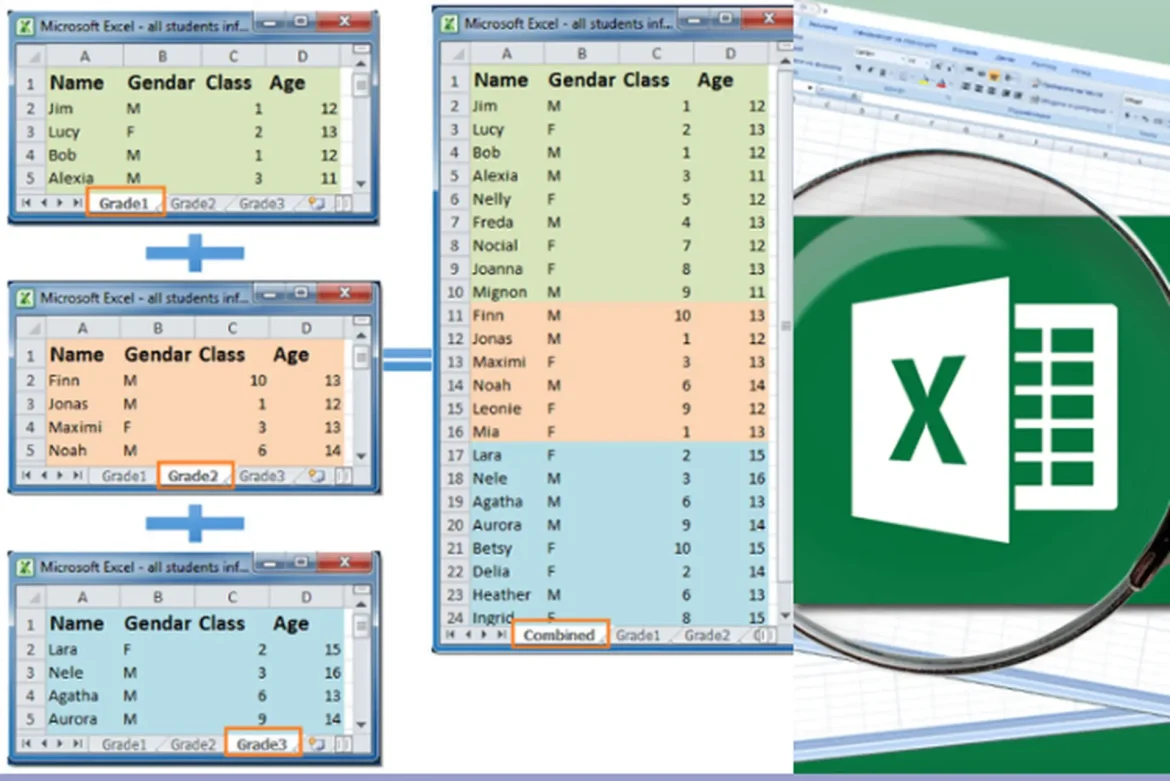 Gộp Nhiều Sheet Thành Một Sheet