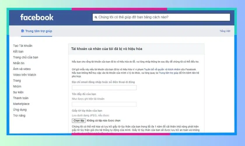 goc chia se 247 khoi phuc tai khoan facebook bi xoa vinh vien 9